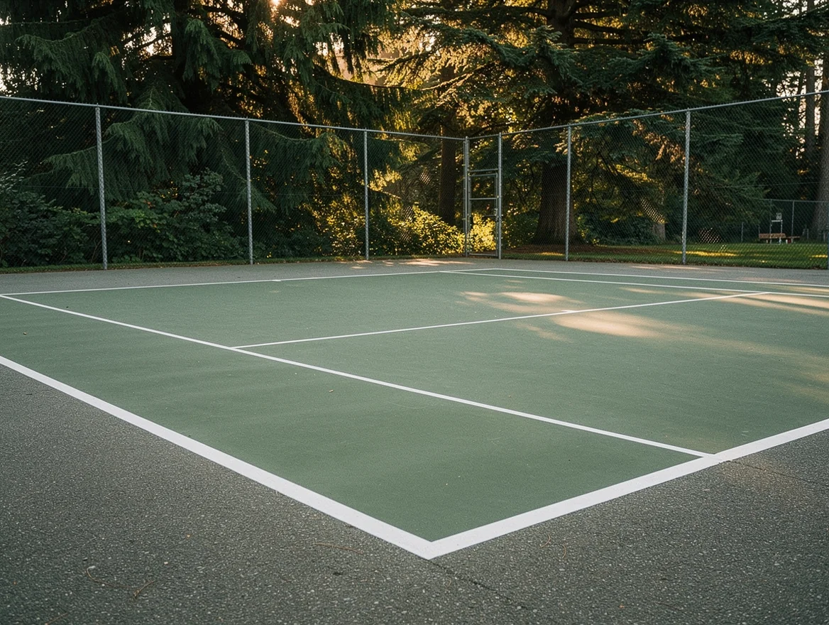 Outdoor tennis court at Stanley Park in Vancouver where Your Tennis Lessons Vancouver runs sessions
