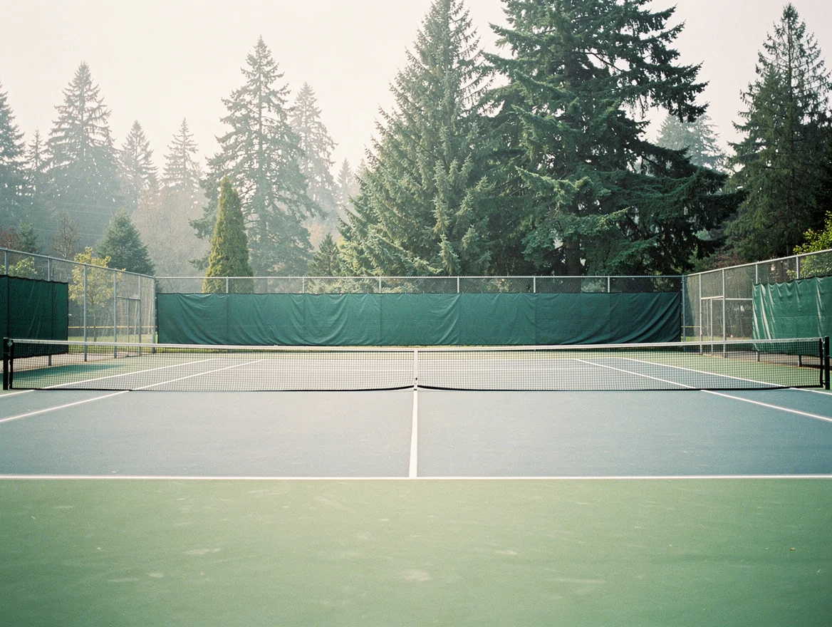 Tennis courts at Queen Elizabeth Park in Vancouver